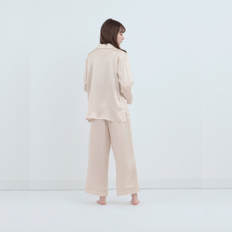 純真絲睡衣「下裝」 珍珠白